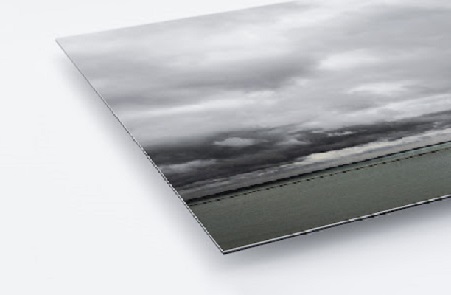 Dibond alu look enkelzijdige print - prijs per m2  - 3 mm dik